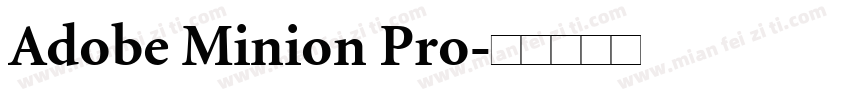 Adobe Minion Pro字体转换